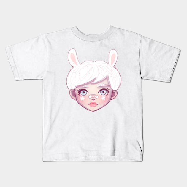 Bunny Girl Kids T-Shirt by Alina.soul.notes